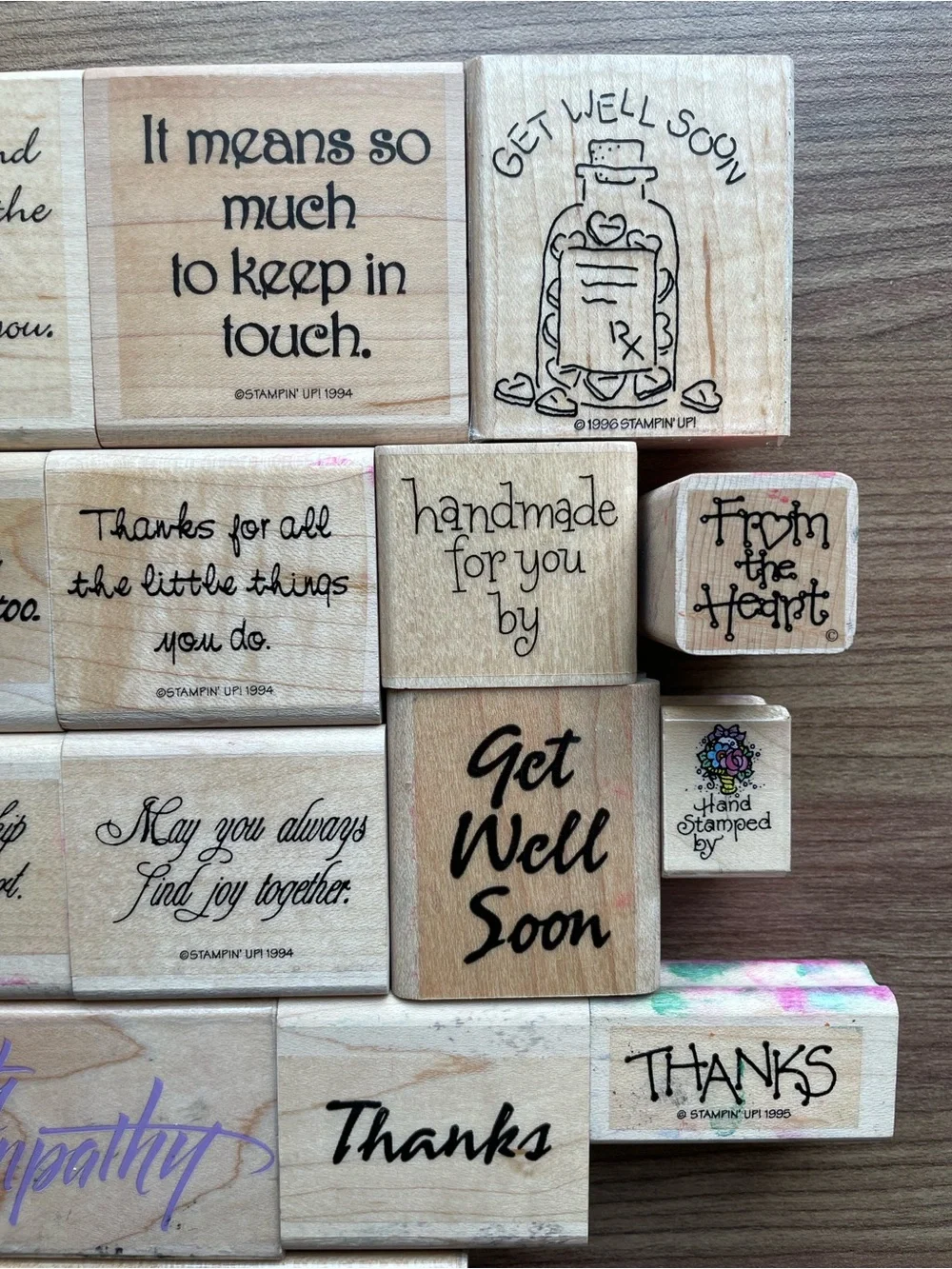 Stampin Up! vintage wood